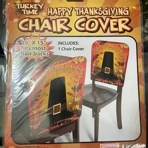 Thanksgiving Chair Cover with Hat Design (2pcs)